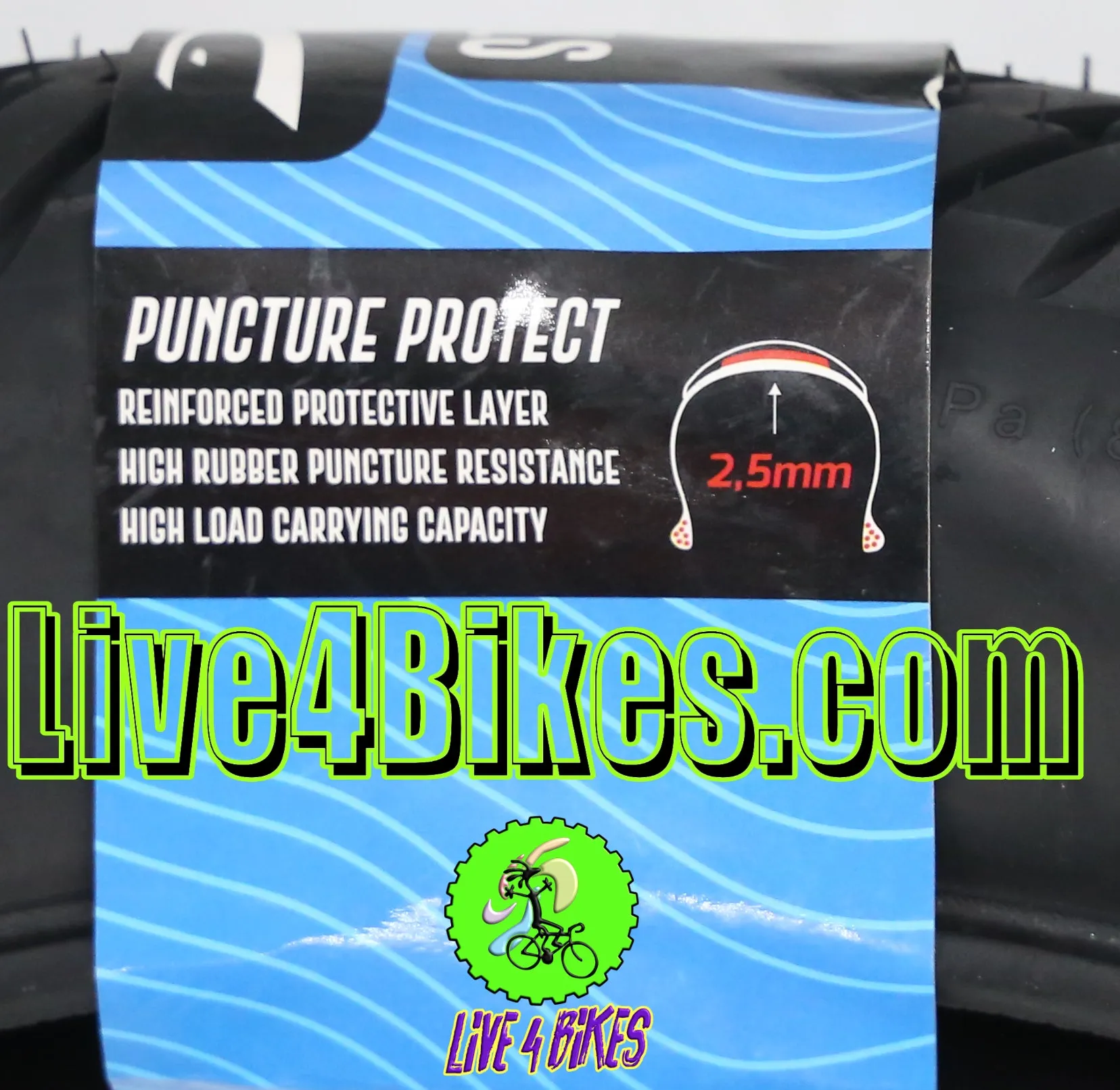 20in 20x4.0 A.V 48mm Inner Tube HD Heavy Duty Thorn Resistant 20x4.0 48mm - Live4Bikes