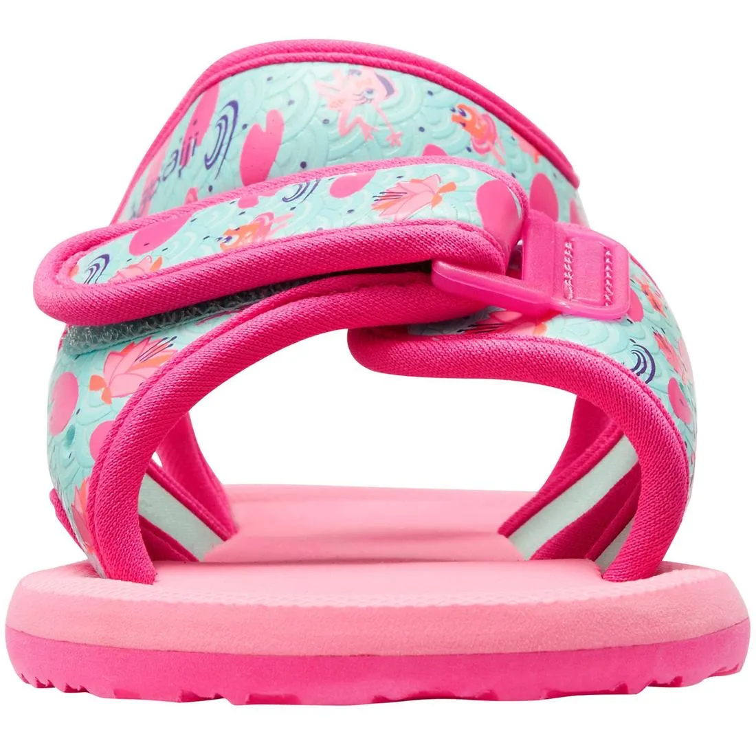 Baby Swimming Sandals - Pink flamingo print