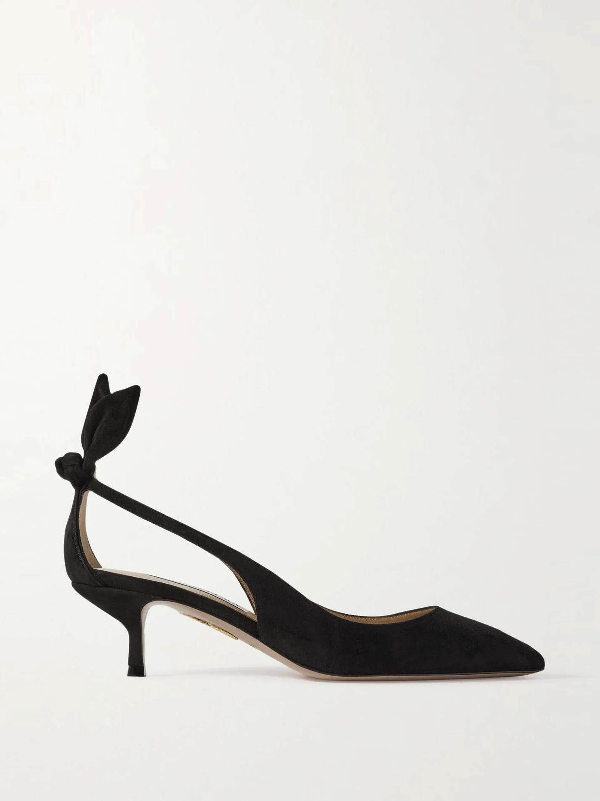 Bow Tie 50 suede pumps