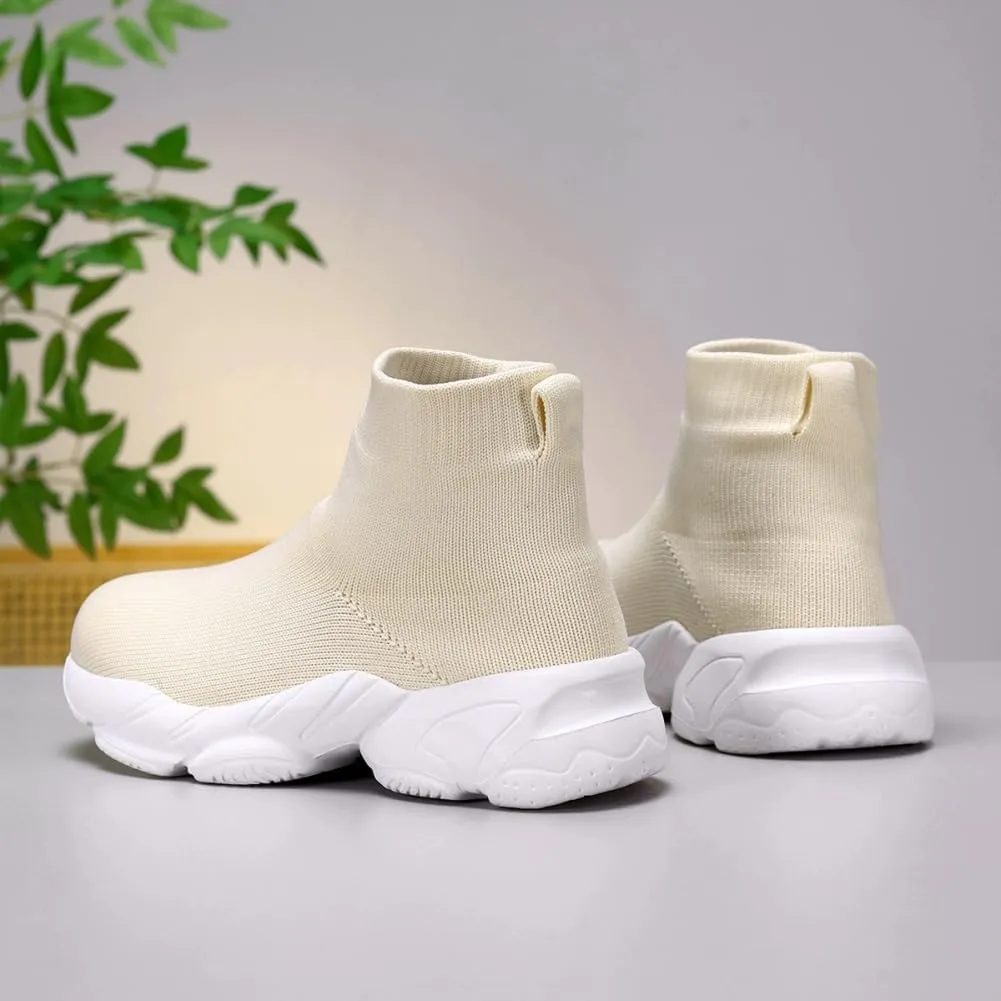 Boys Girls Breathable Athletic Sneakers Lightweight Outdoor Tennis Sock Shoes