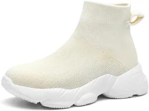 Boys Girls Breathable Athletic Sneakers Lightweight Outdoor Tennis Sock Shoes
