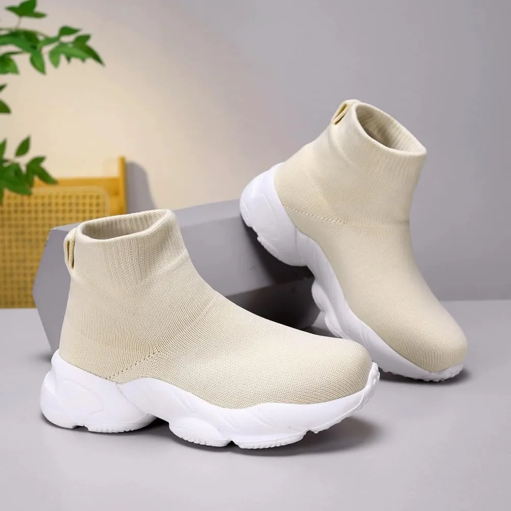 Boys Girls Breathable Athletic Sneakers Lightweight Outdoor Tennis Sock Shoes