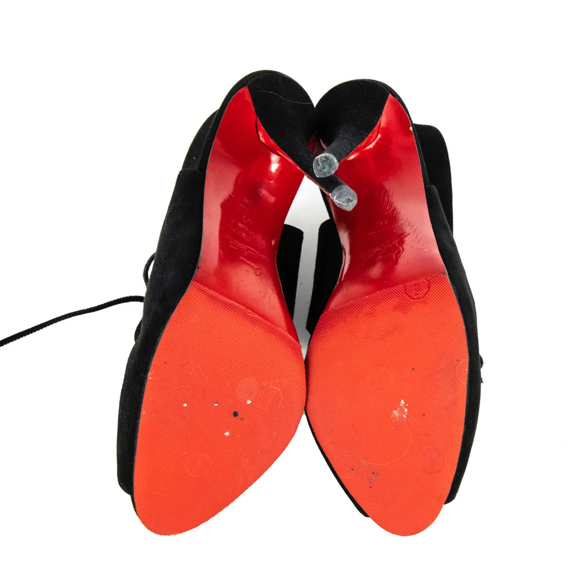 Christian Louboutin Suede Tie Pumps Size US 10 | EU 40