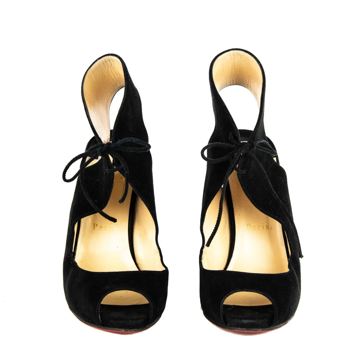 Christian Louboutin Suede Tie Pumps Size US 10 | EU 40