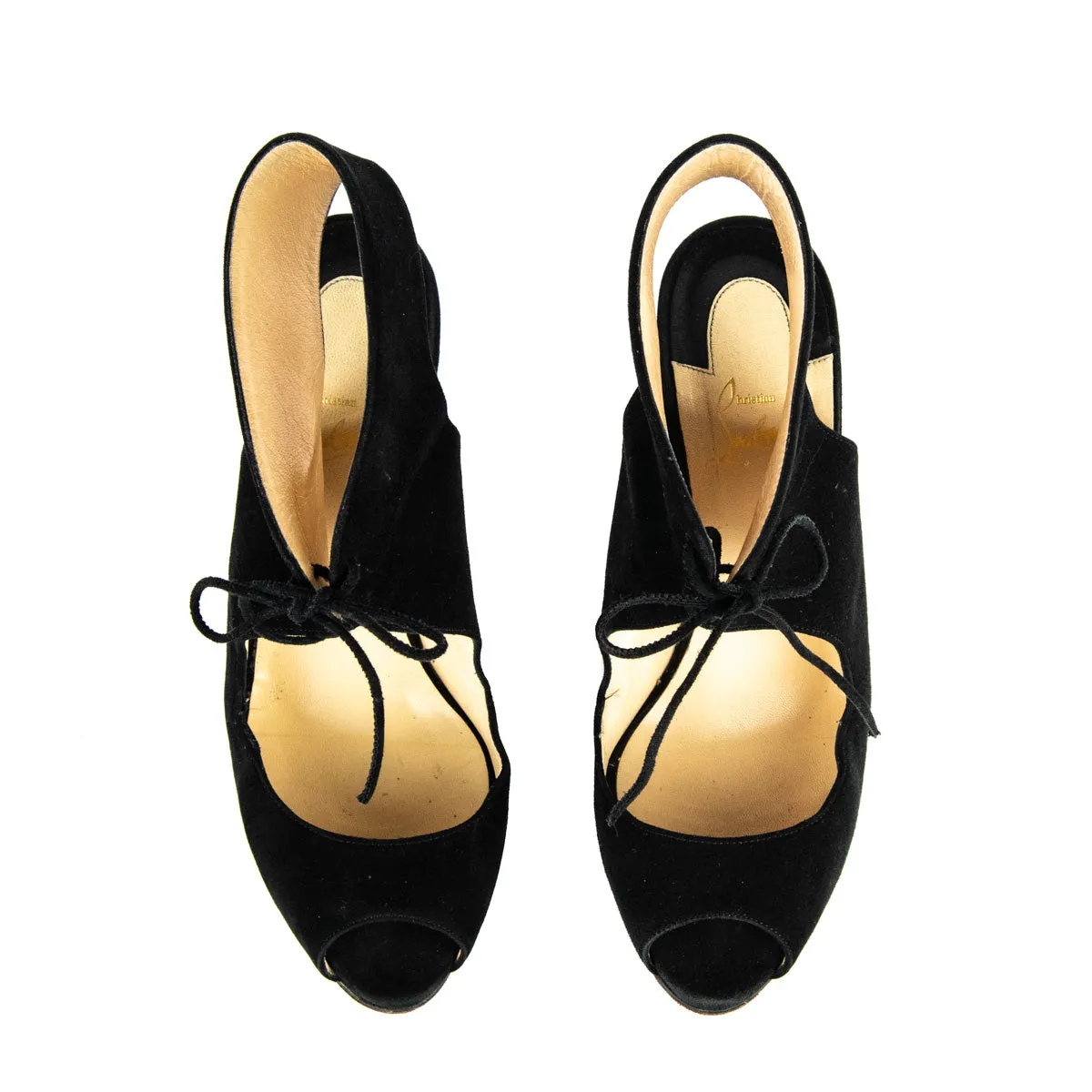 Christian Louboutin Suede Tie Pumps Size US 10 | EU 40