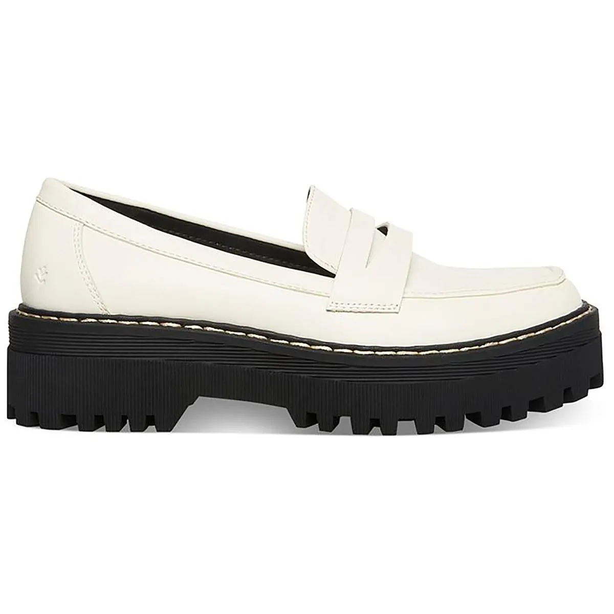 Cool Planet by Steve Madden Womens Haazel Faux Leather Platform Loafers