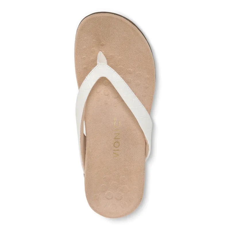 Dillon Sandal - White Croco LAST ONE SIZE 6