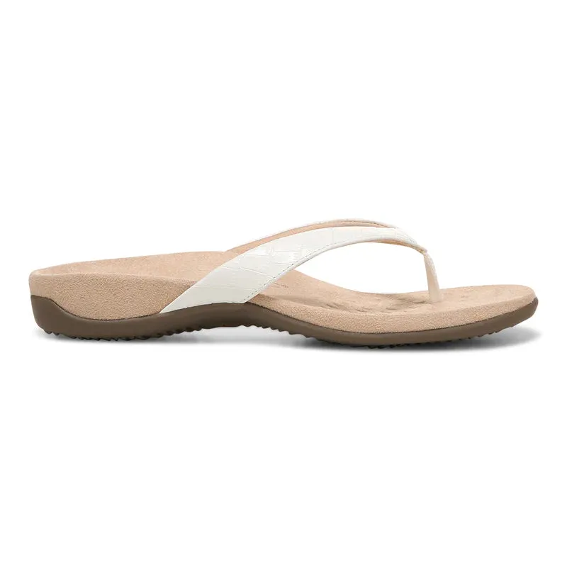 Dillon Sandal - White Croco LAST ONE SIZE 6