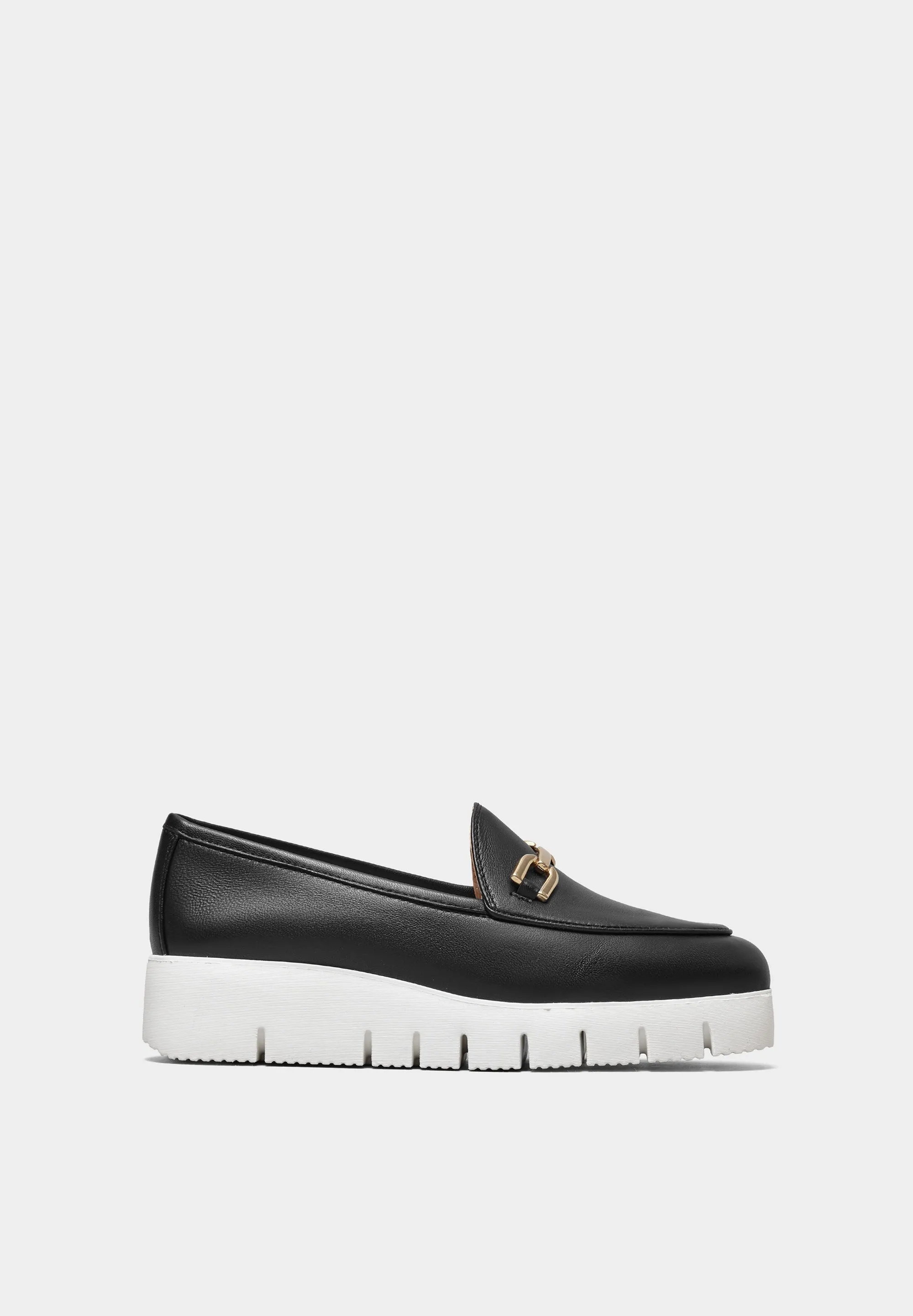 Famo Wedge Pumps Black Soft Nappa Leather