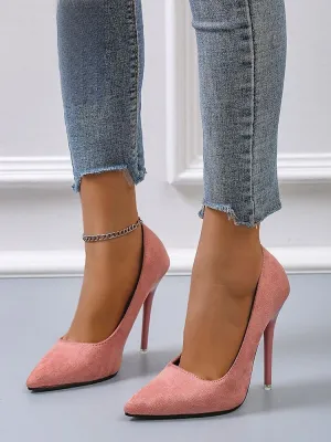 Faux suede 12 cm High Heel Pumps