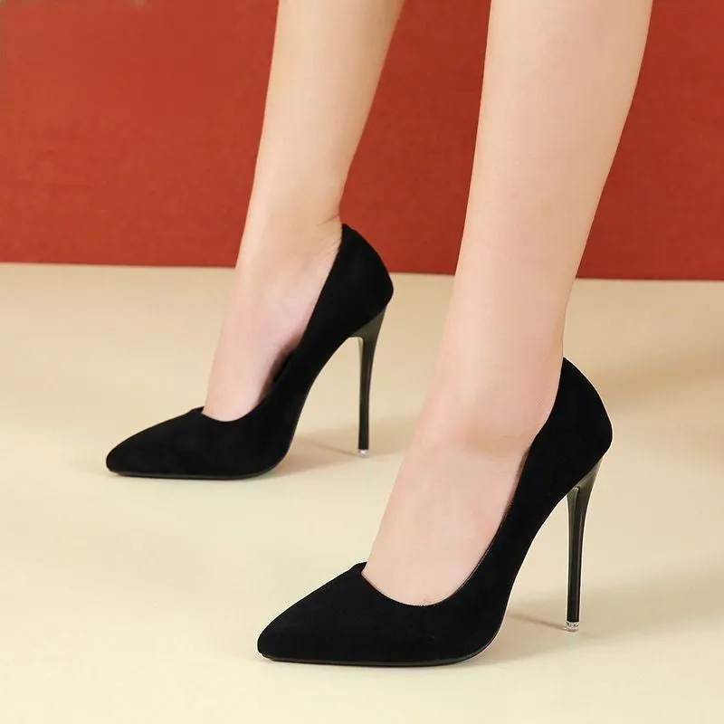 Faux suede 12 cm High Heel Pumps