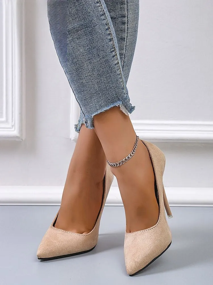 Faux suede 12 cm High Heel Pumps