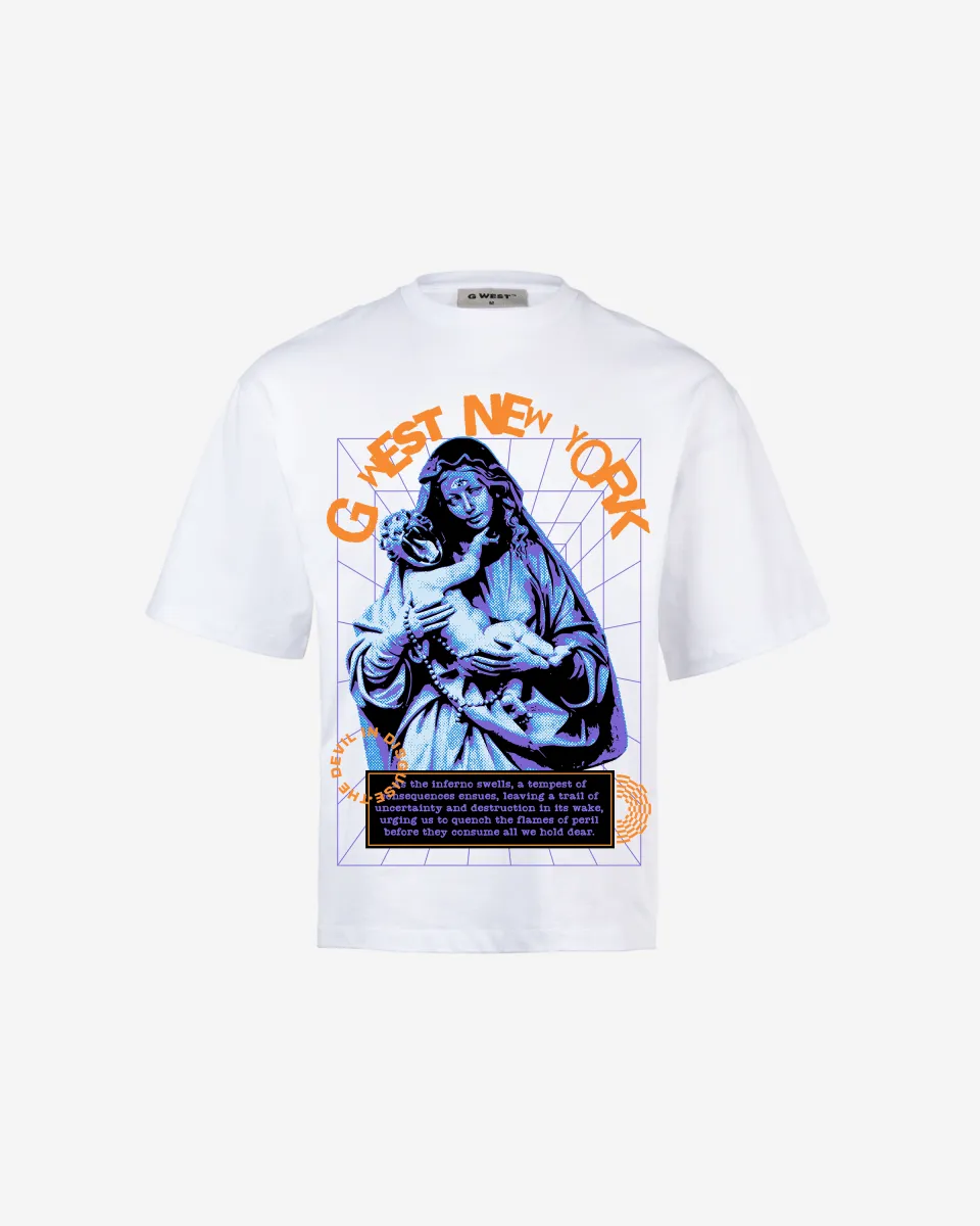G-WEST NEW YORK OVERSIZED TEE GWROJMT35