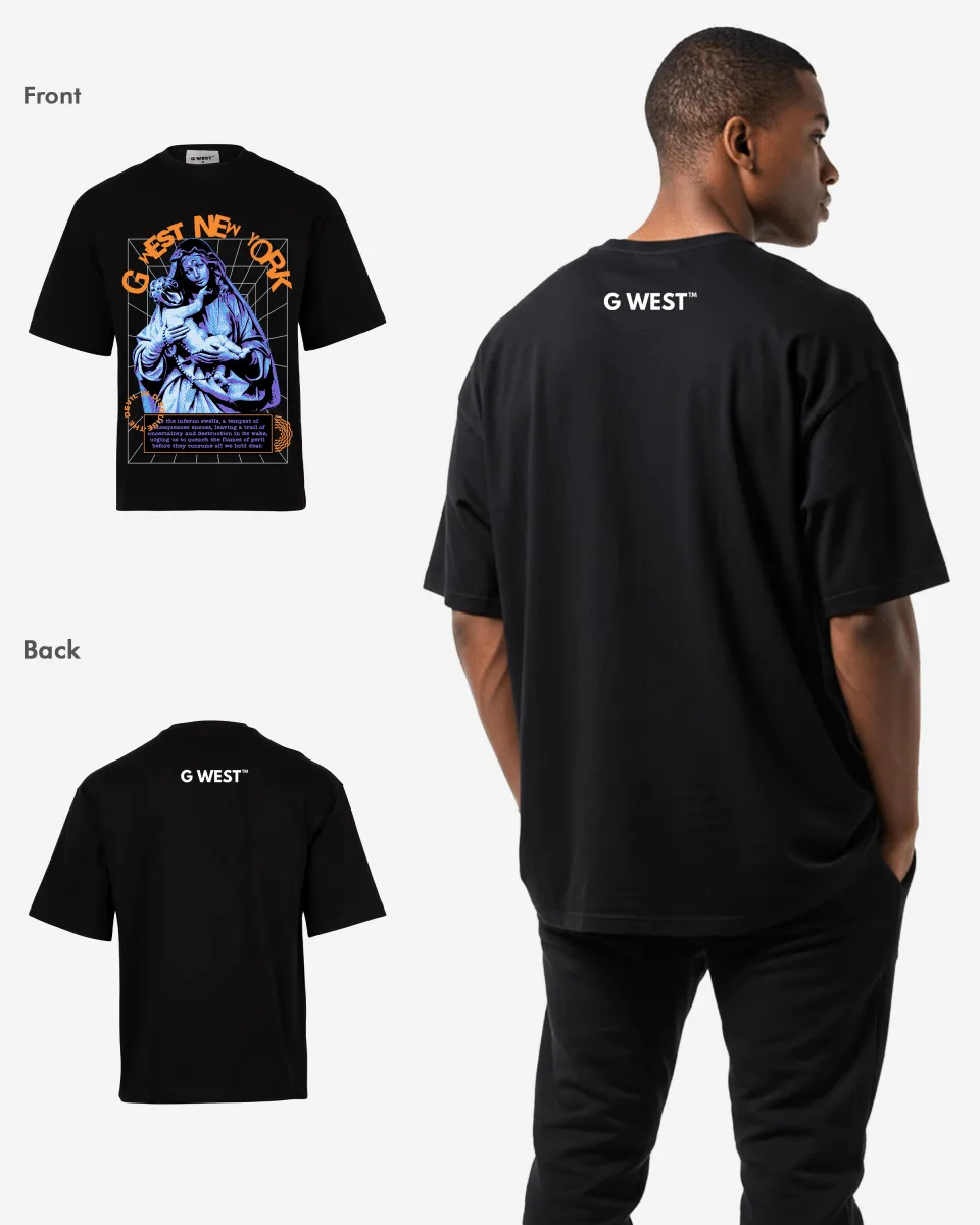 G-WEST NEW YORK OVERSIZED TEE GWROJMT35