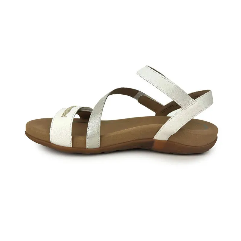 Gabby Adjustable Strap Sandal - White