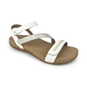 Gabby Adjustable Strap Sandal - White