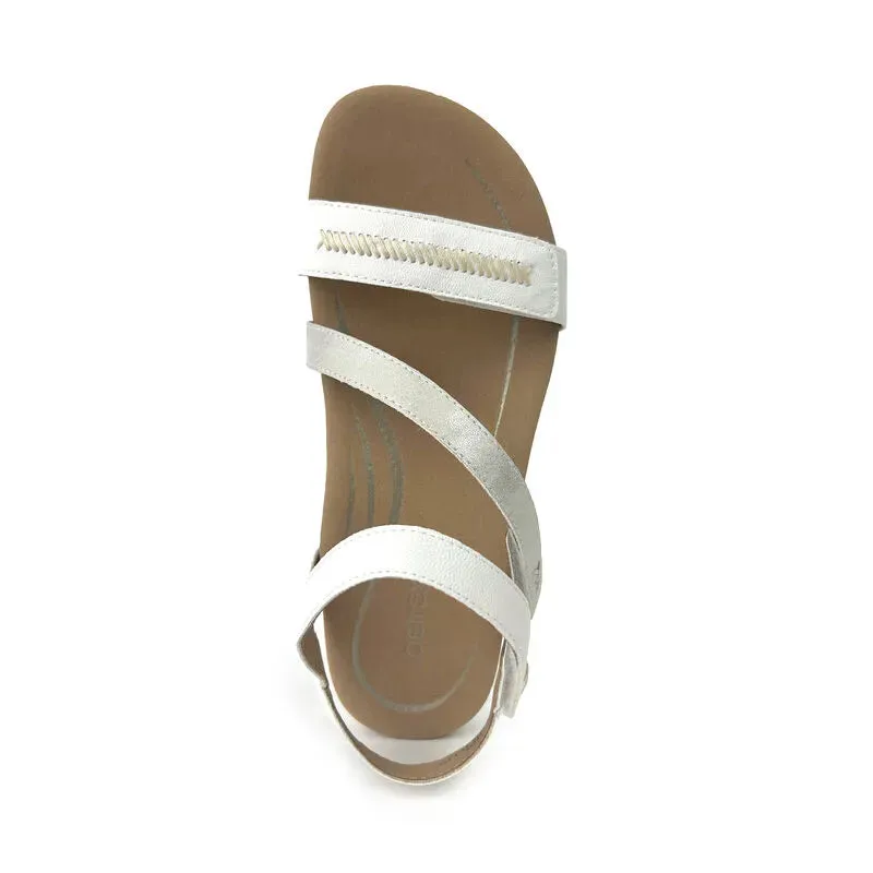 Gabby Adjustable Strap Sandal - White