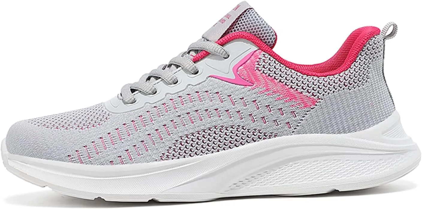 Girl Fashion Sneakers Business Casual Shoes Women Sneakers Fashion Summer New Pattern Mesh Breathable Comfortable Non Slip Lace Up Large Shoes Espadrilles Workout Gym Outdoor Shoes