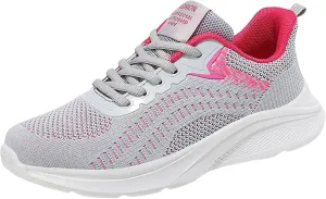 Girl Fashion Sneakers Business Casual Shoes Women Sneakers Fashion Summer New Pattern Mesh Breathable Comfortable Non Slip Lace Up Large Shoes Espadrilles Workout Gym Outdoor Shoes