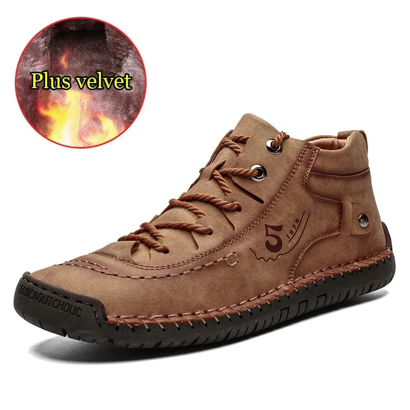Haakorn -  Heren Schoenen - Comfortabele Leren Casual Sneakers met Flexibele Zool