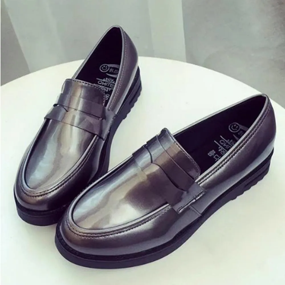High Quality Women oxfords Flats Platform shoes