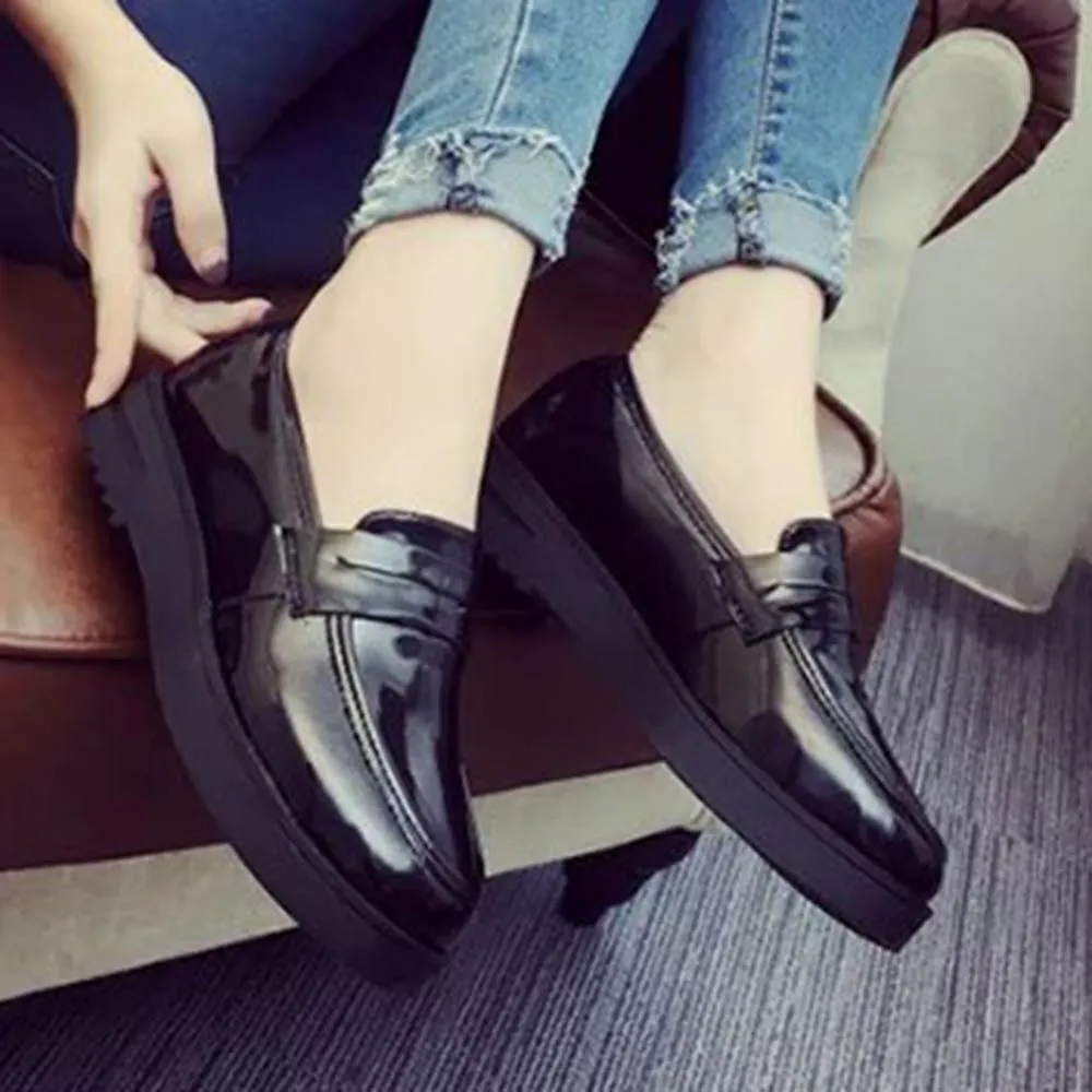 High Quality Women oxfords Flats Platform shoes