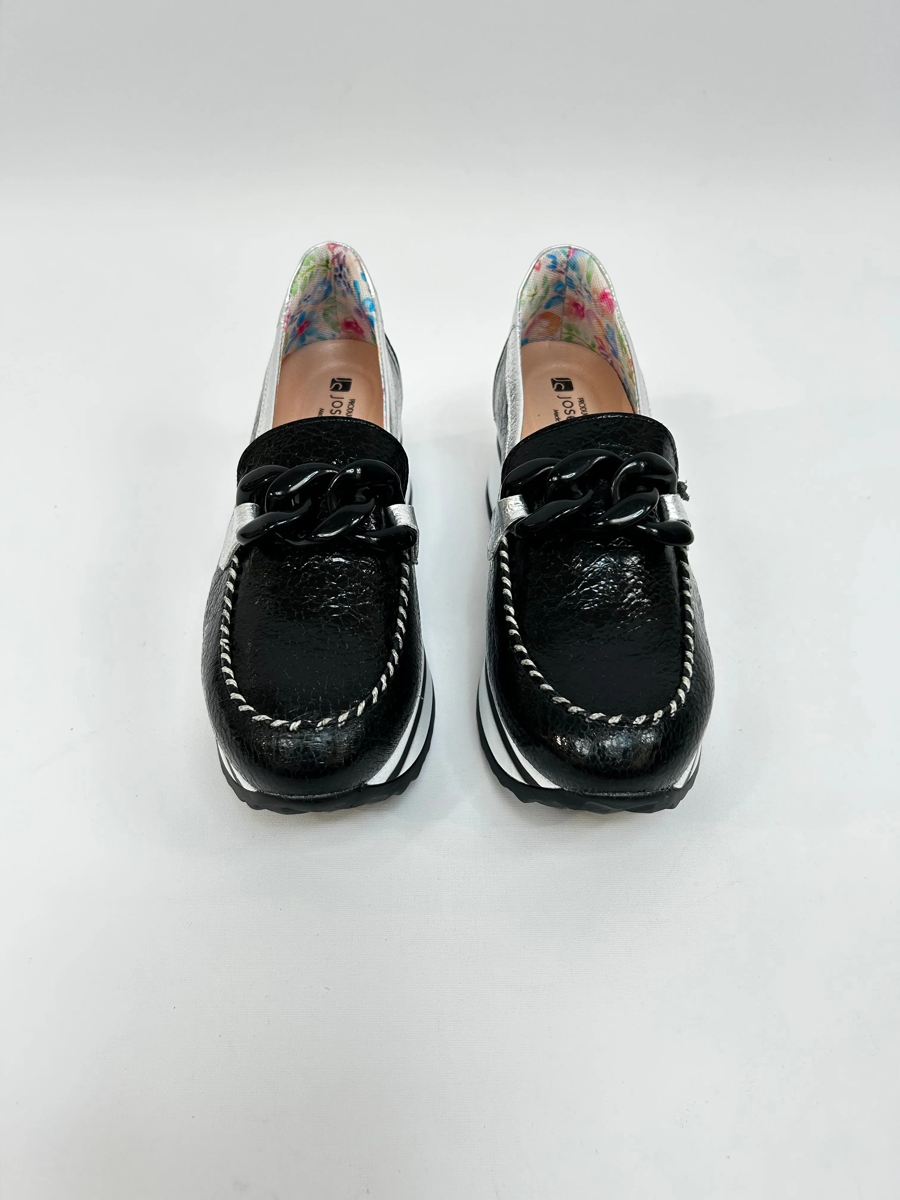 JOSE SAENZ Black Buckle Loafer