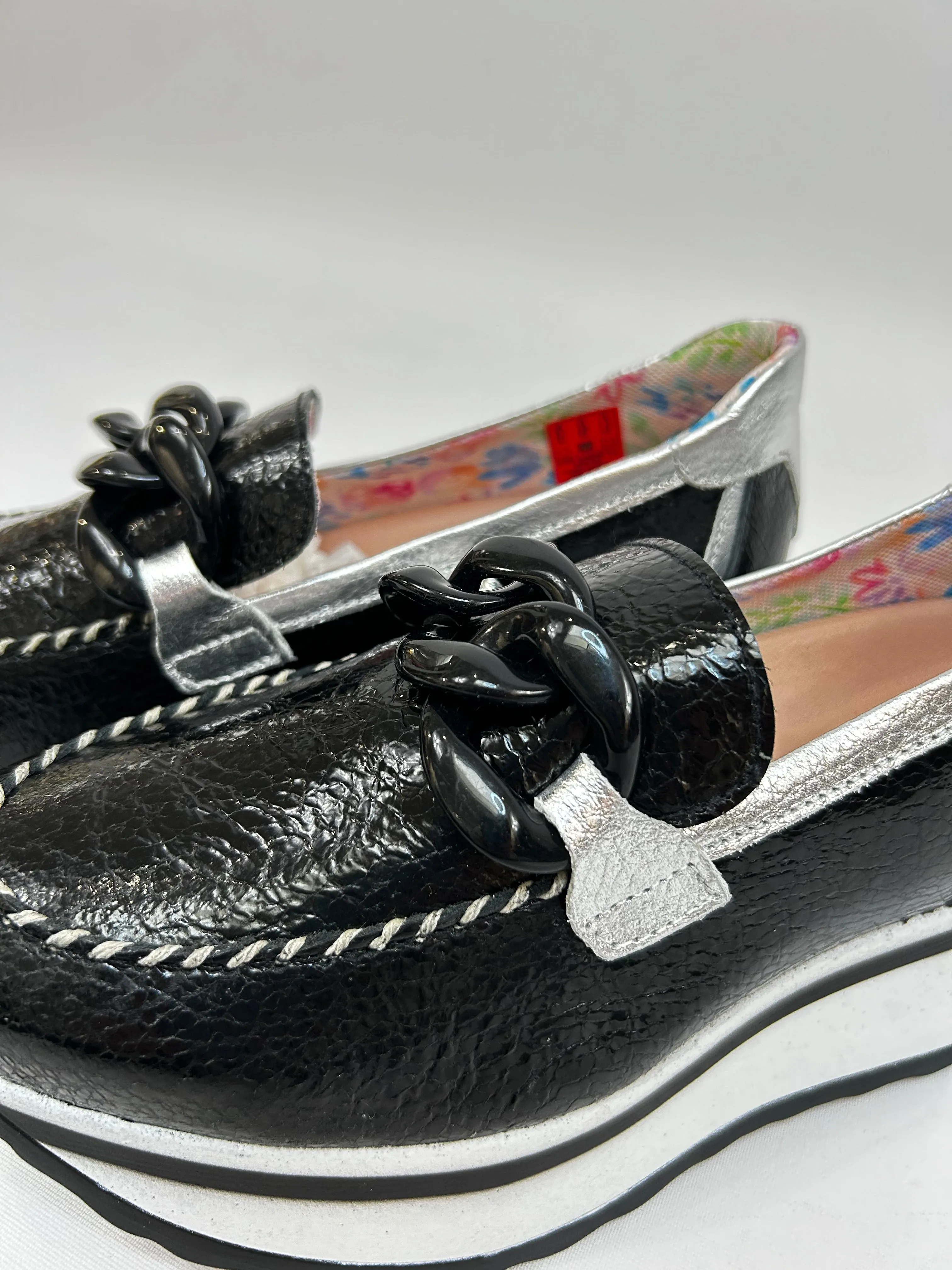JOSE SAENZ Black Buckle Loafer