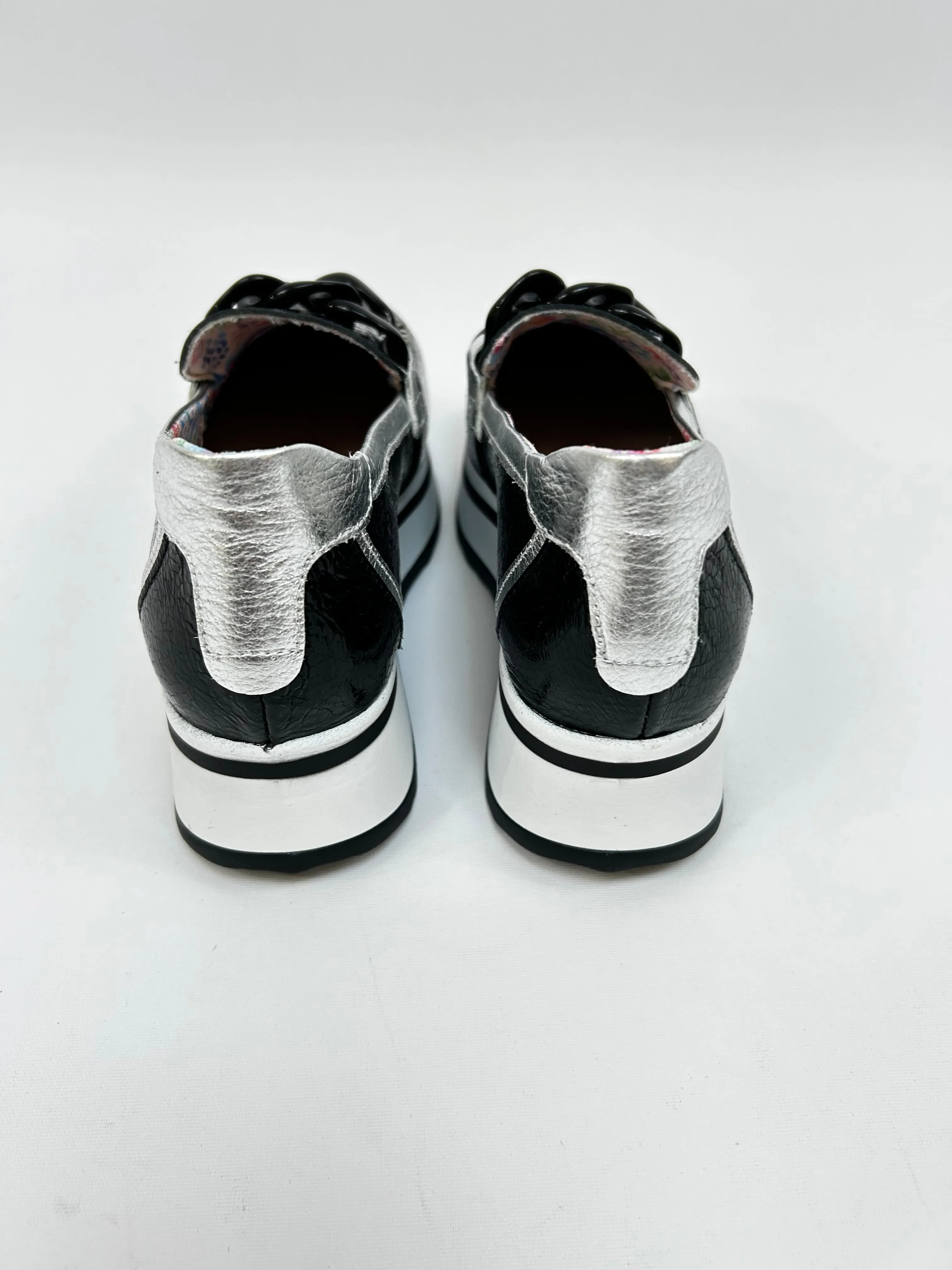 JOSE SAENZ Black Buckle Loafer