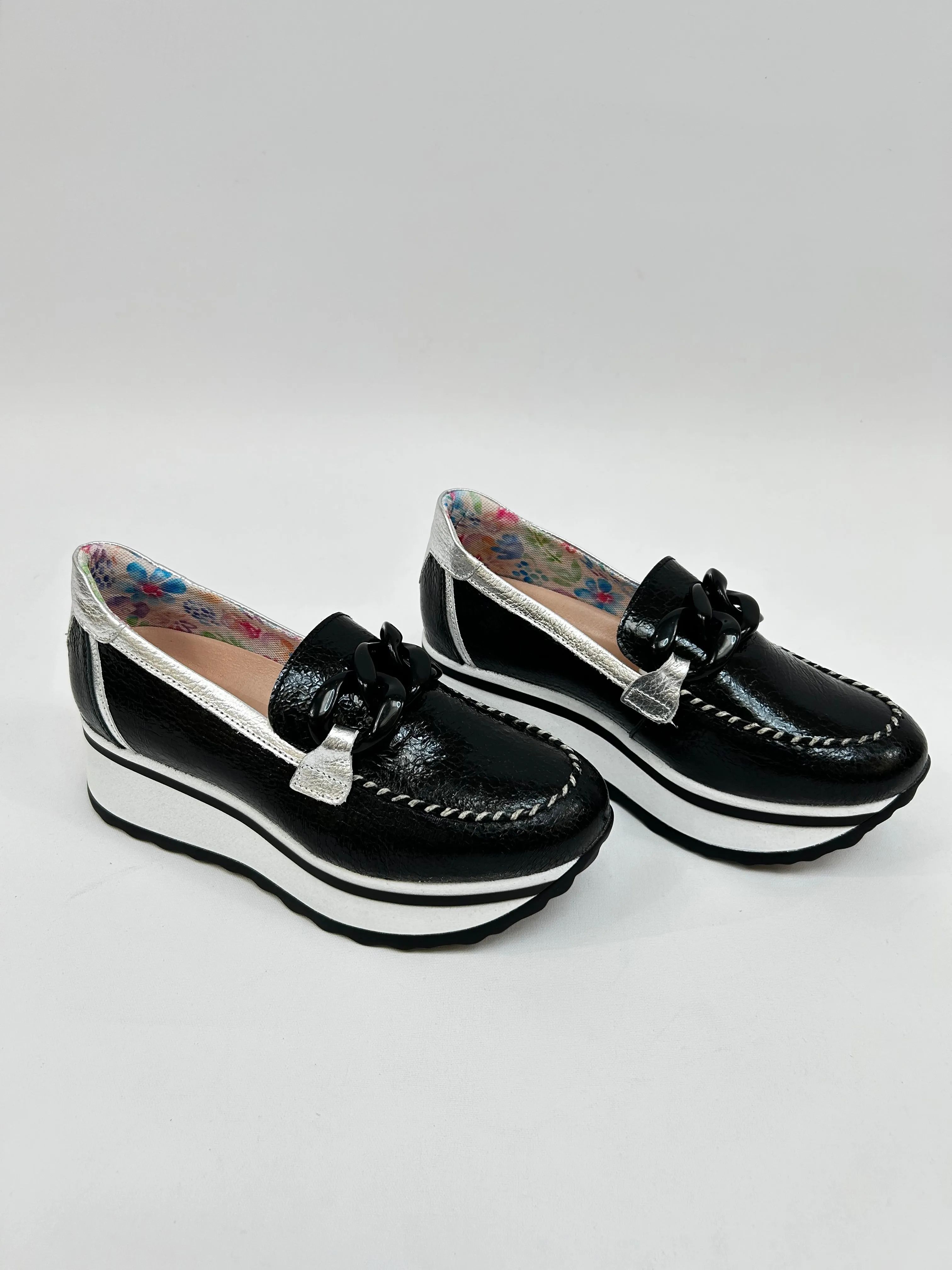 JOSE SAENZ Black Buckle Loafer