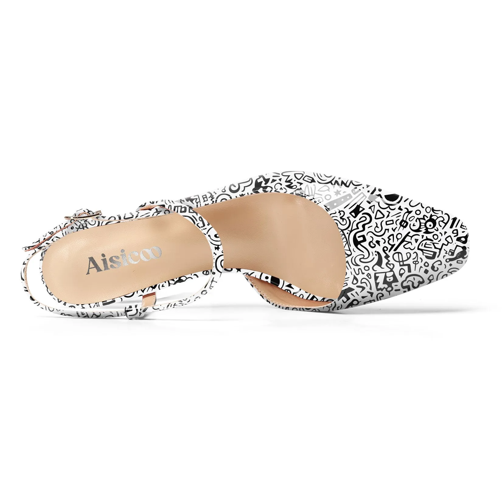 Ladies' Petite Square Toe Slingback Pumps 2.3-Inch Heel, Sleek and Sexy with Patent Leather Finish, Fashionably Versatile