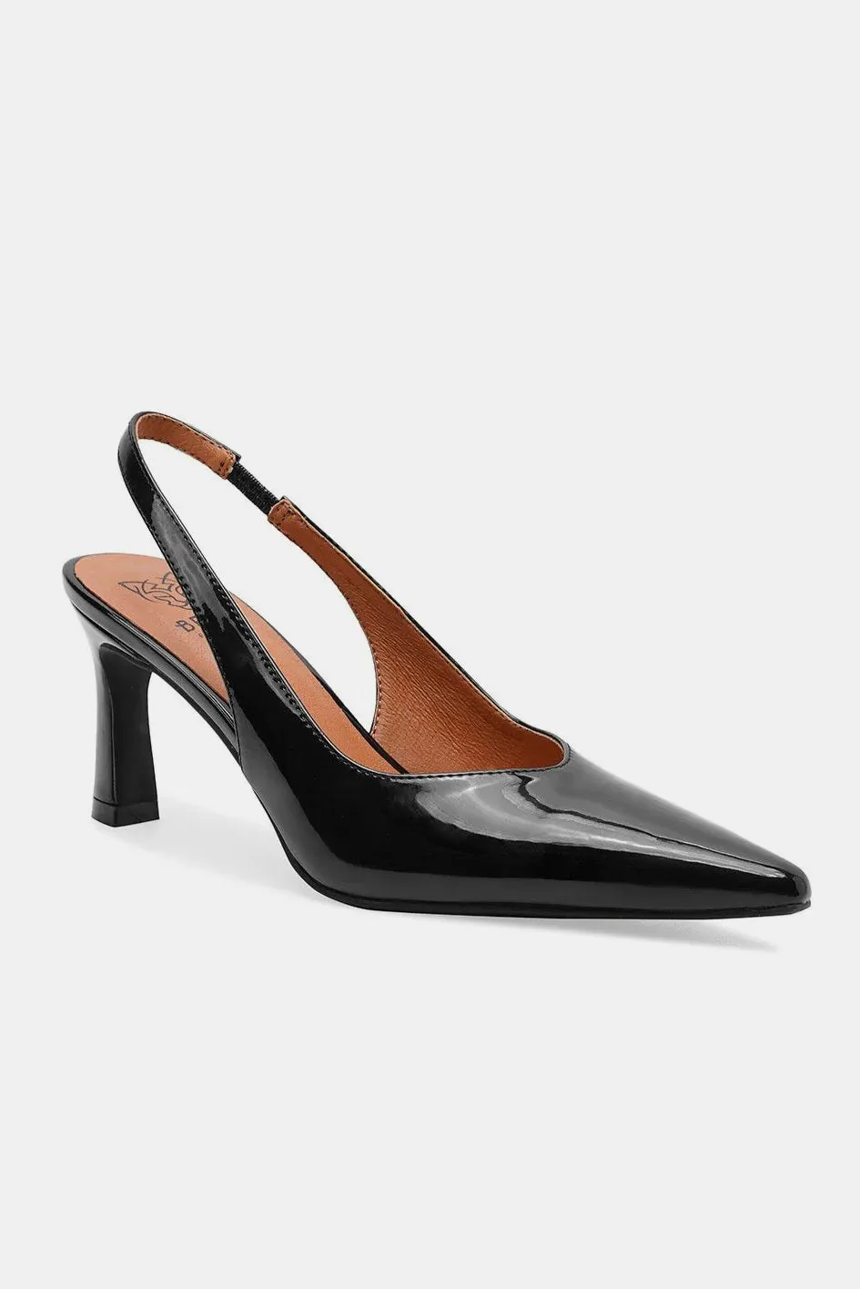 LIZAKOSHT  -  Beast Fashion Faux Leather Point Toe Slingback Pumps