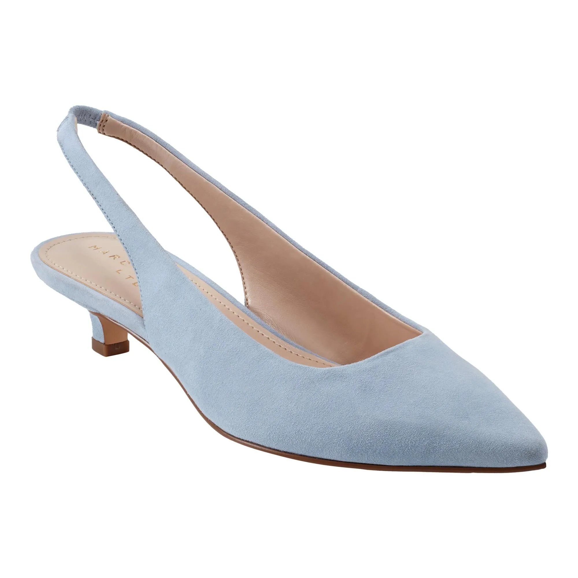 Marc Fisher Ltd Women's Posey Blue11311/Fh Kid Suede (Gr) M
