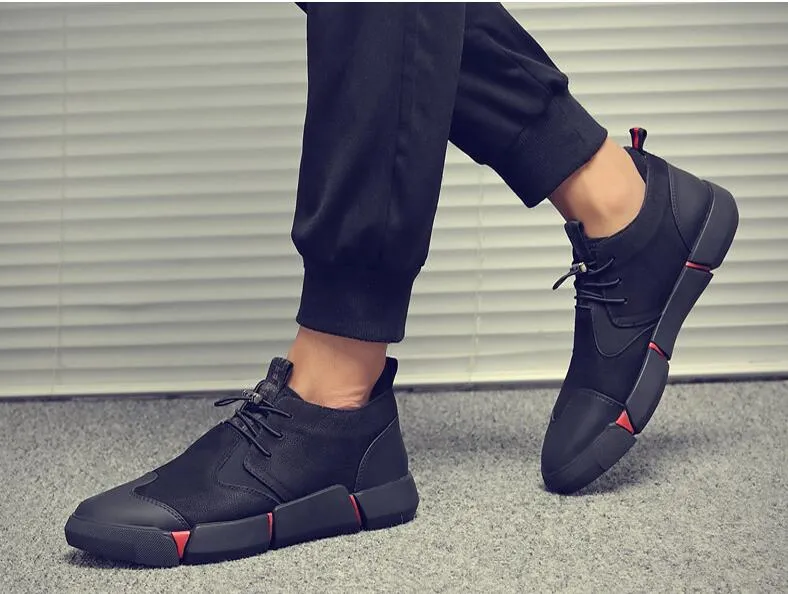 Men's leather casual Fashion Sneakers