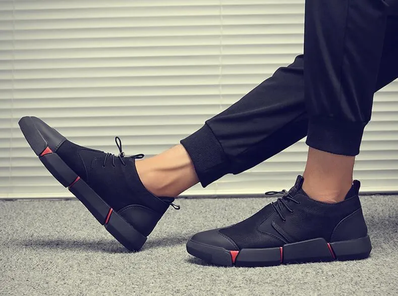 Men's leather casual Fashion Sneakers