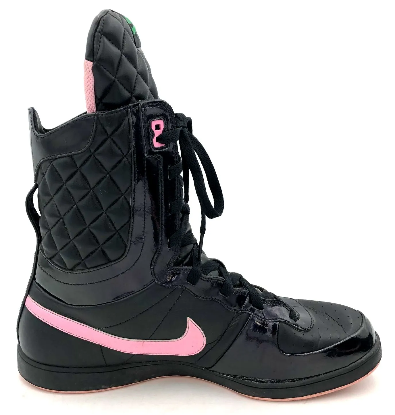 Nike 333891-063 Women's Sports Legend High Black/Pink Sneakers - Size 12 ( COA)