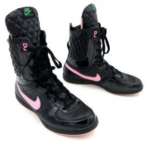 Nike 333891-063 Women's Sports Legend High Black/Pink Sneakers - Size 12 ( COA)