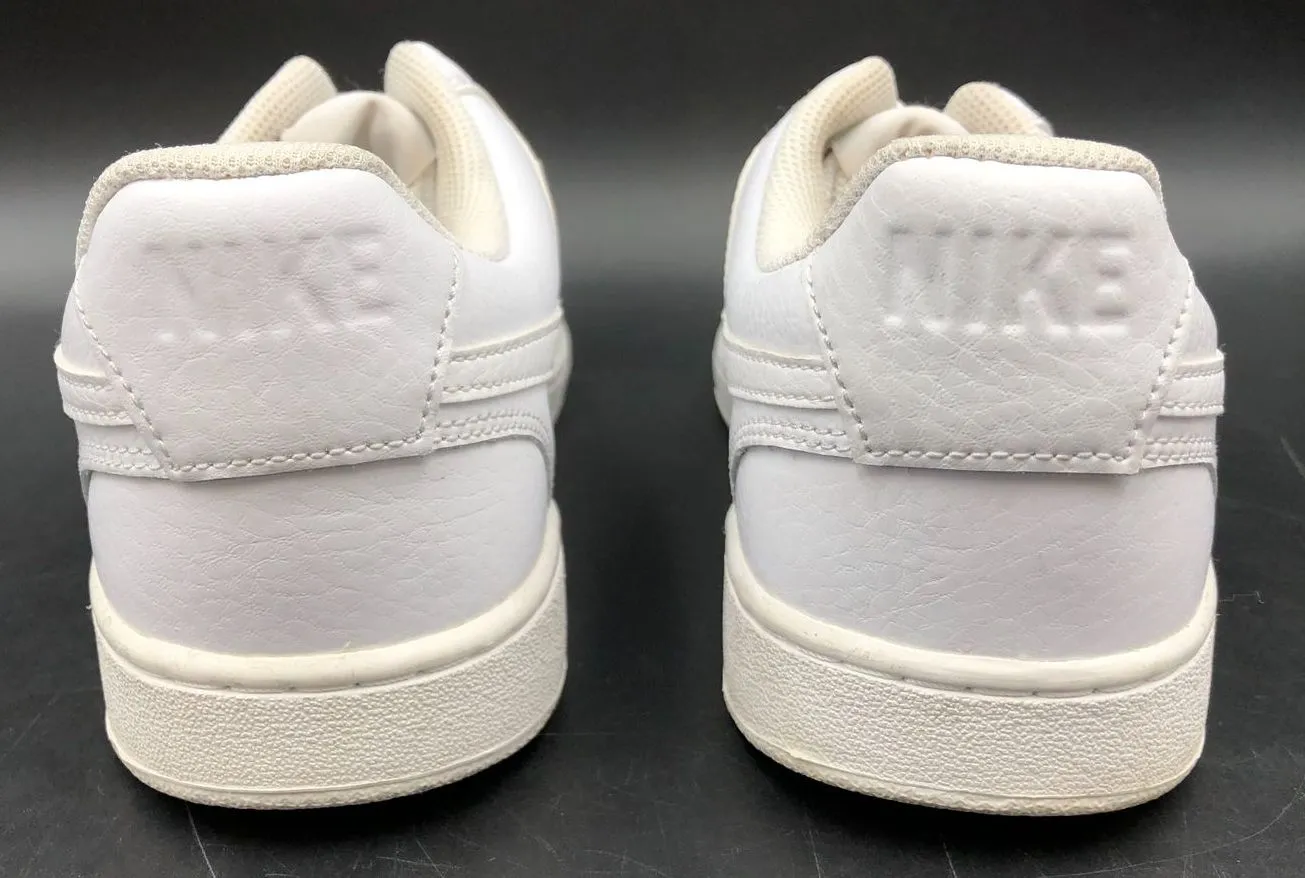 Nike Court Vision Low Women's 'Triple White' Basketball Sneakers - Sz 10 ( COA)