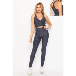 Paperdoll - Solid Honeycomb Butt Lift Criss Cross Bra Set
