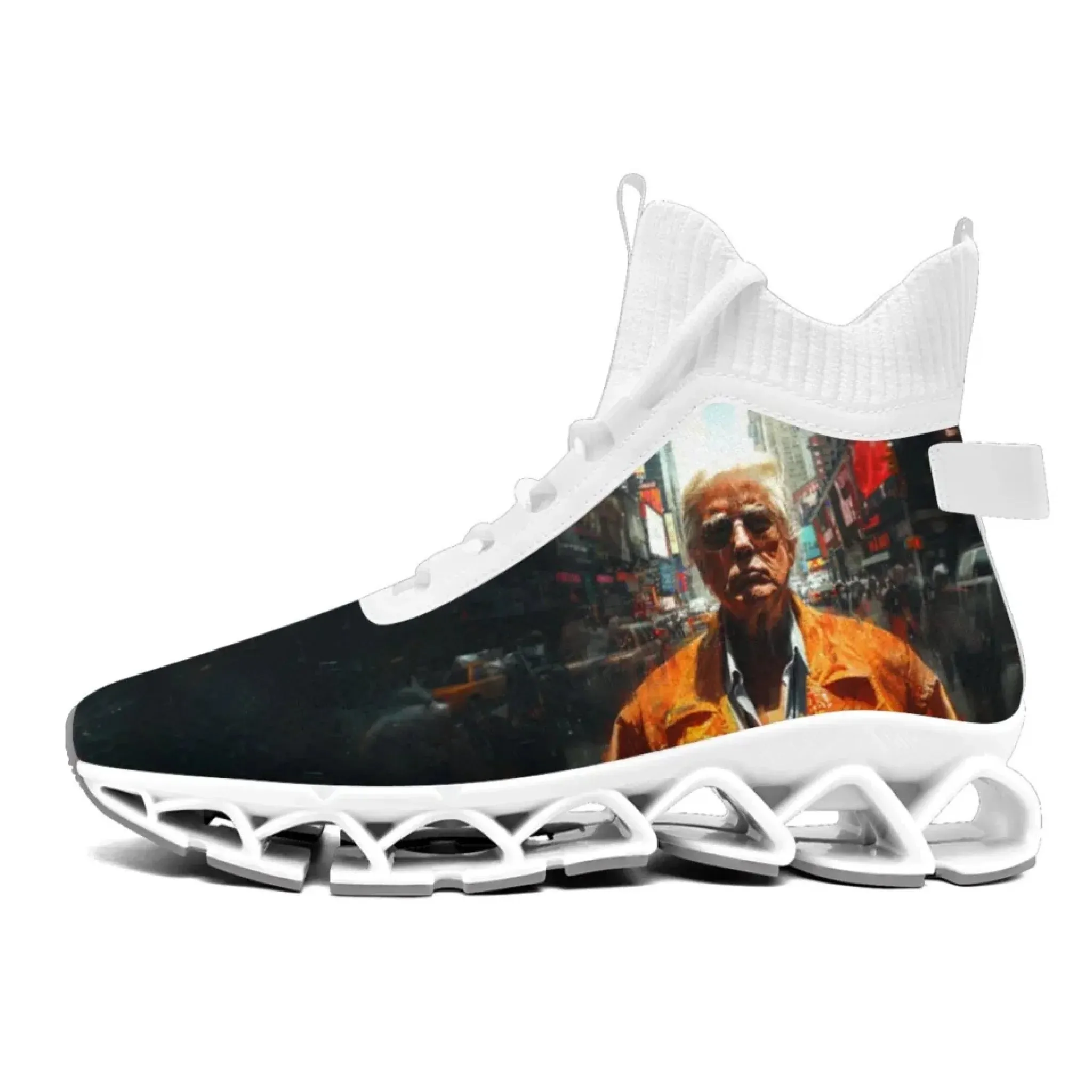 Personalized Trump Sneakers, Custom Patriotic Shoes, Breathable and Glow at light Shoes