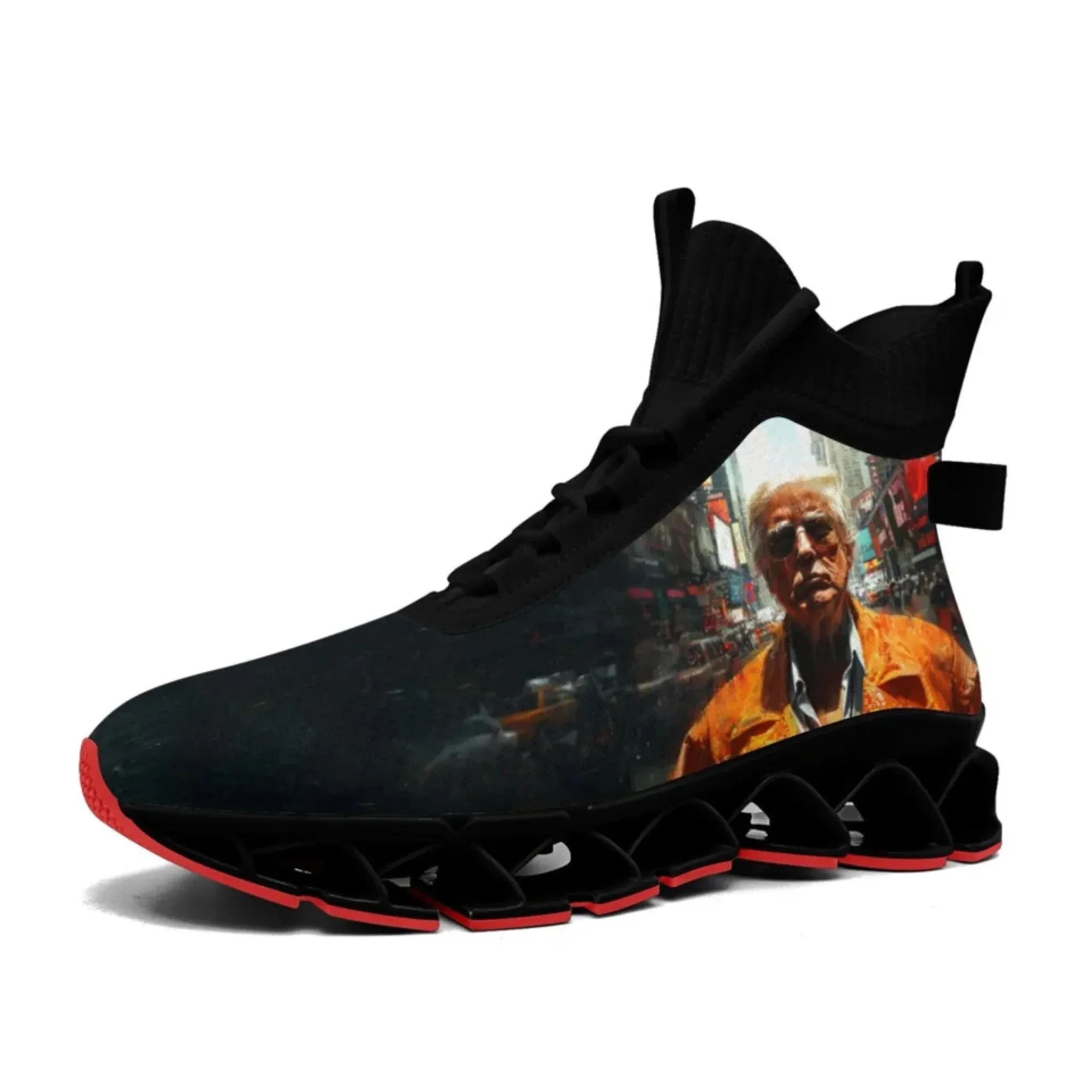 Personalized Trump Sneakers, Custom Patriotic Shoes, Breathable and Glow at light Shoes