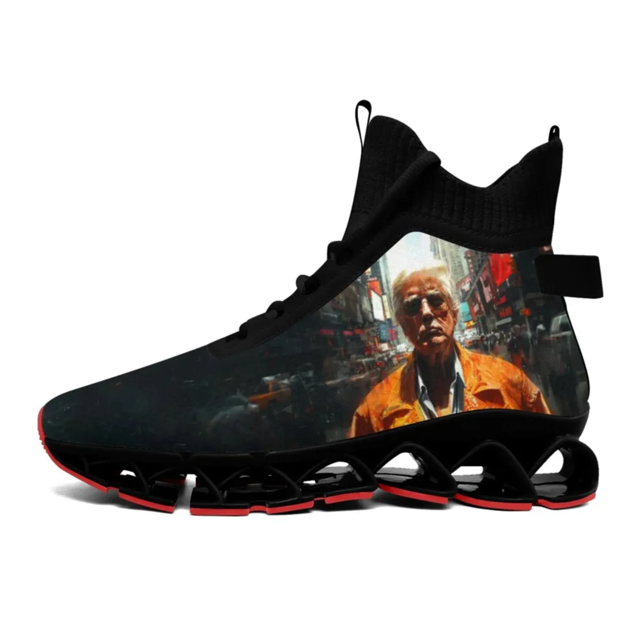 Personalized Trump Sneakers, Custom Patriotic Shoes, Breathable and Glow at light Shoes