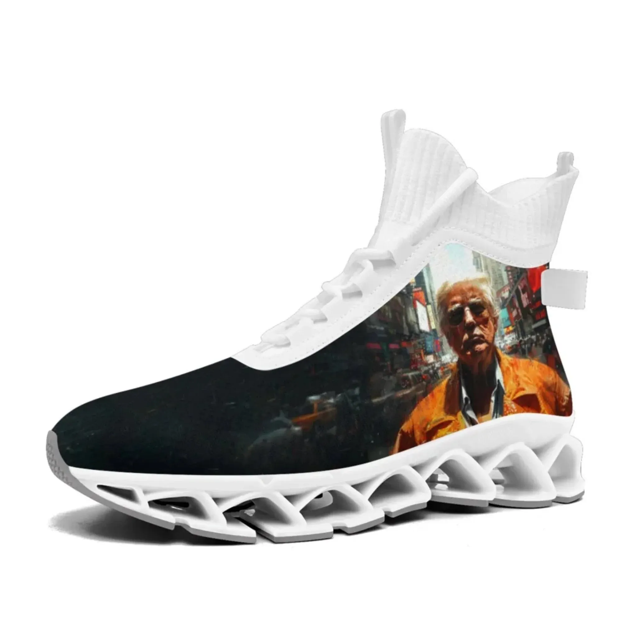 Personalized Trump Sneakers, Custom Patriotic Shoes, Breathable and Glow at light Shoes