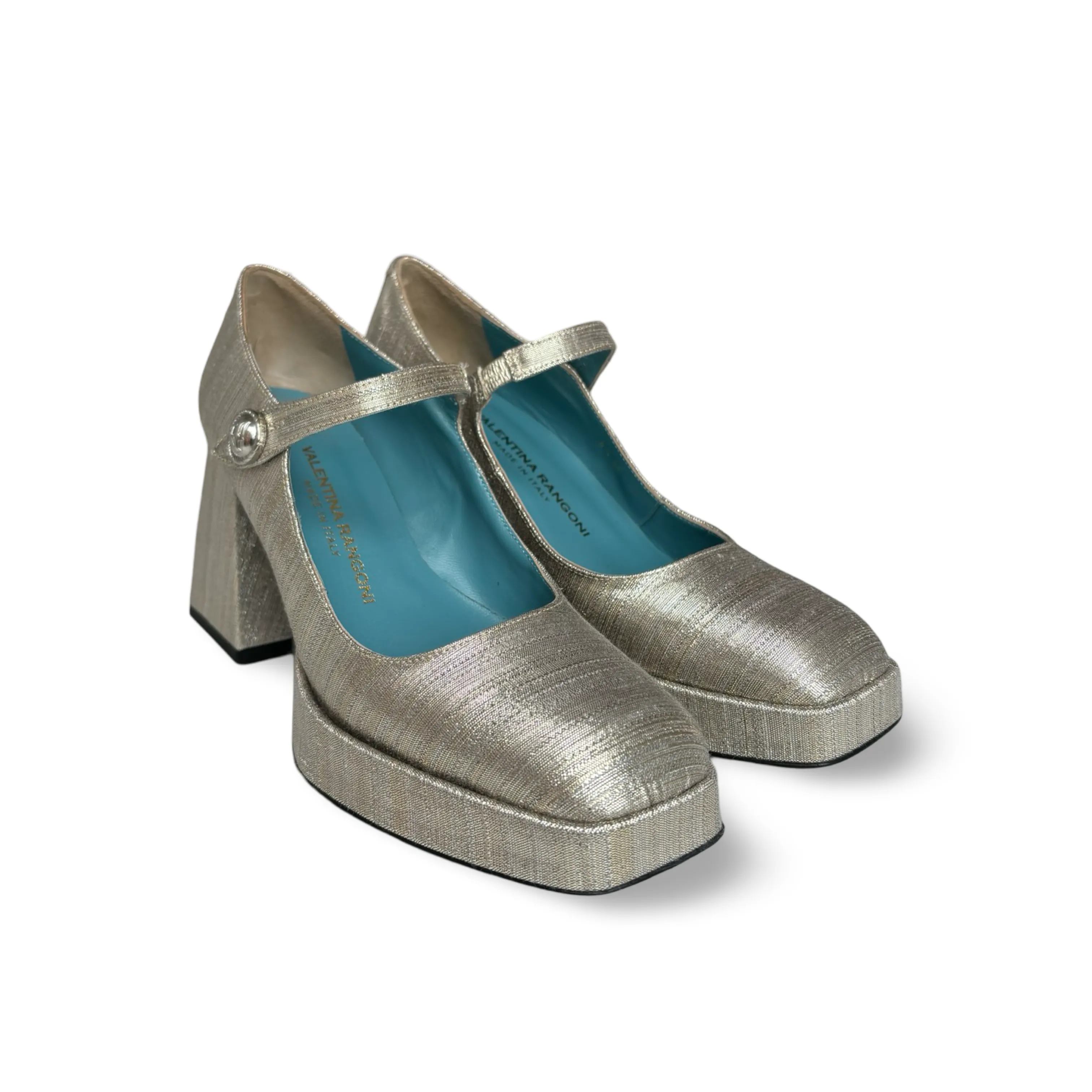Pluma Metallic Maryjane Pump