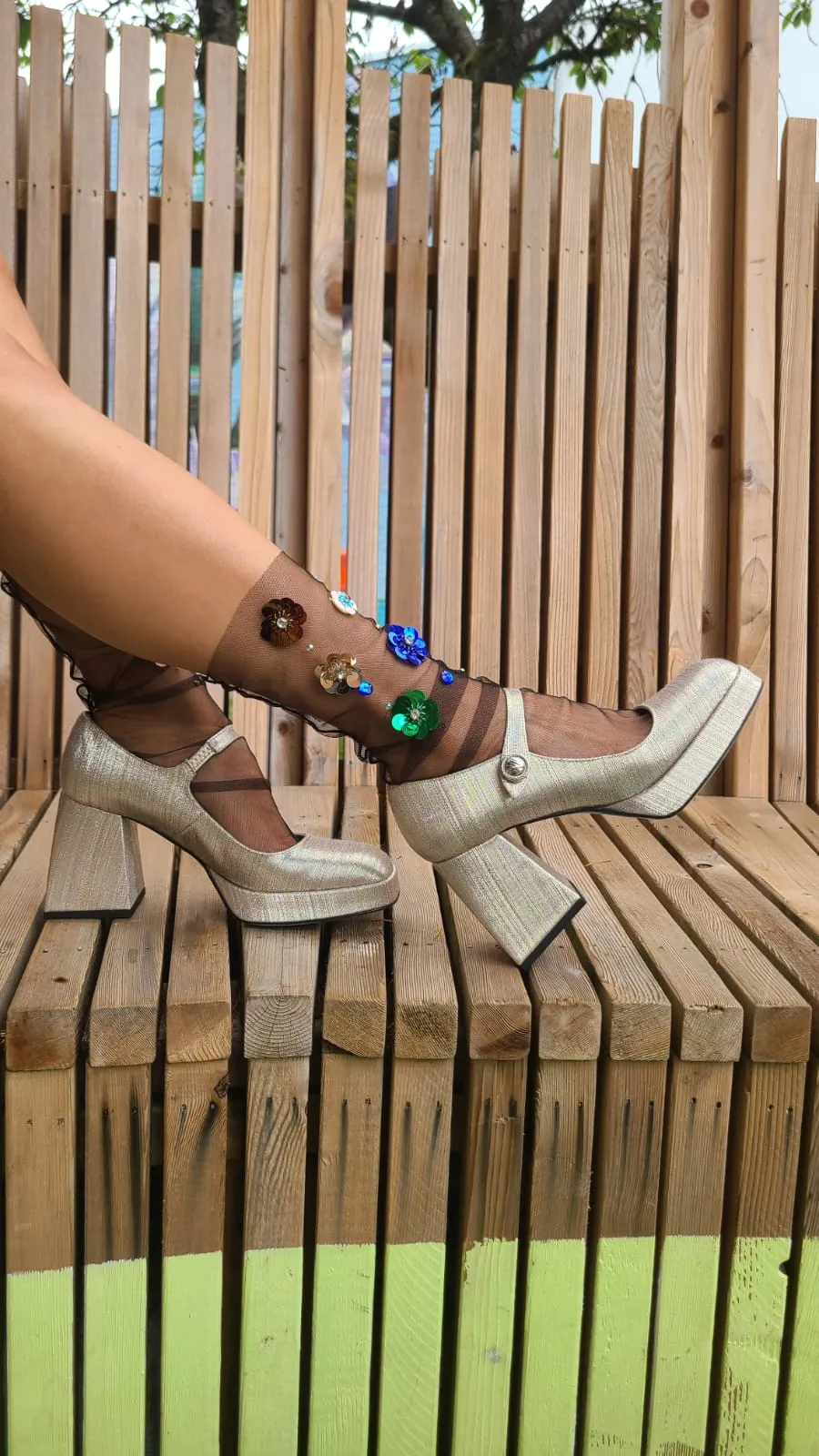 Pluma Metallic Maryjane Pump