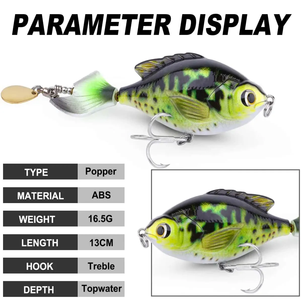 PLUSINNO 5Pcs Fish Hard Lure Fishing Tackle Kits