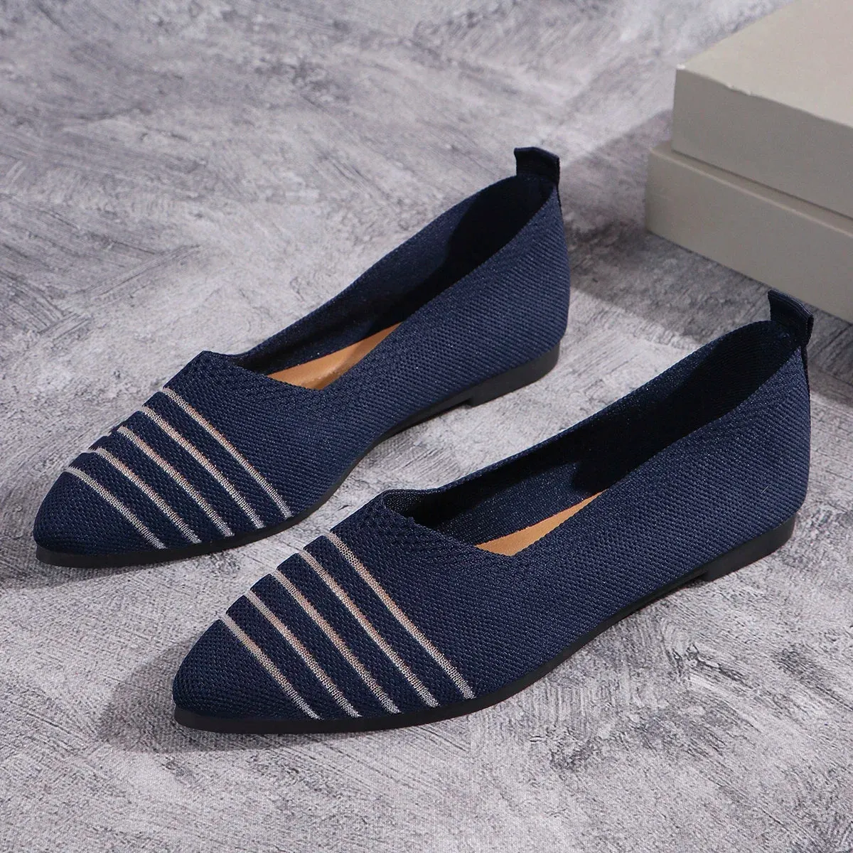 Pointed Knitted Flats