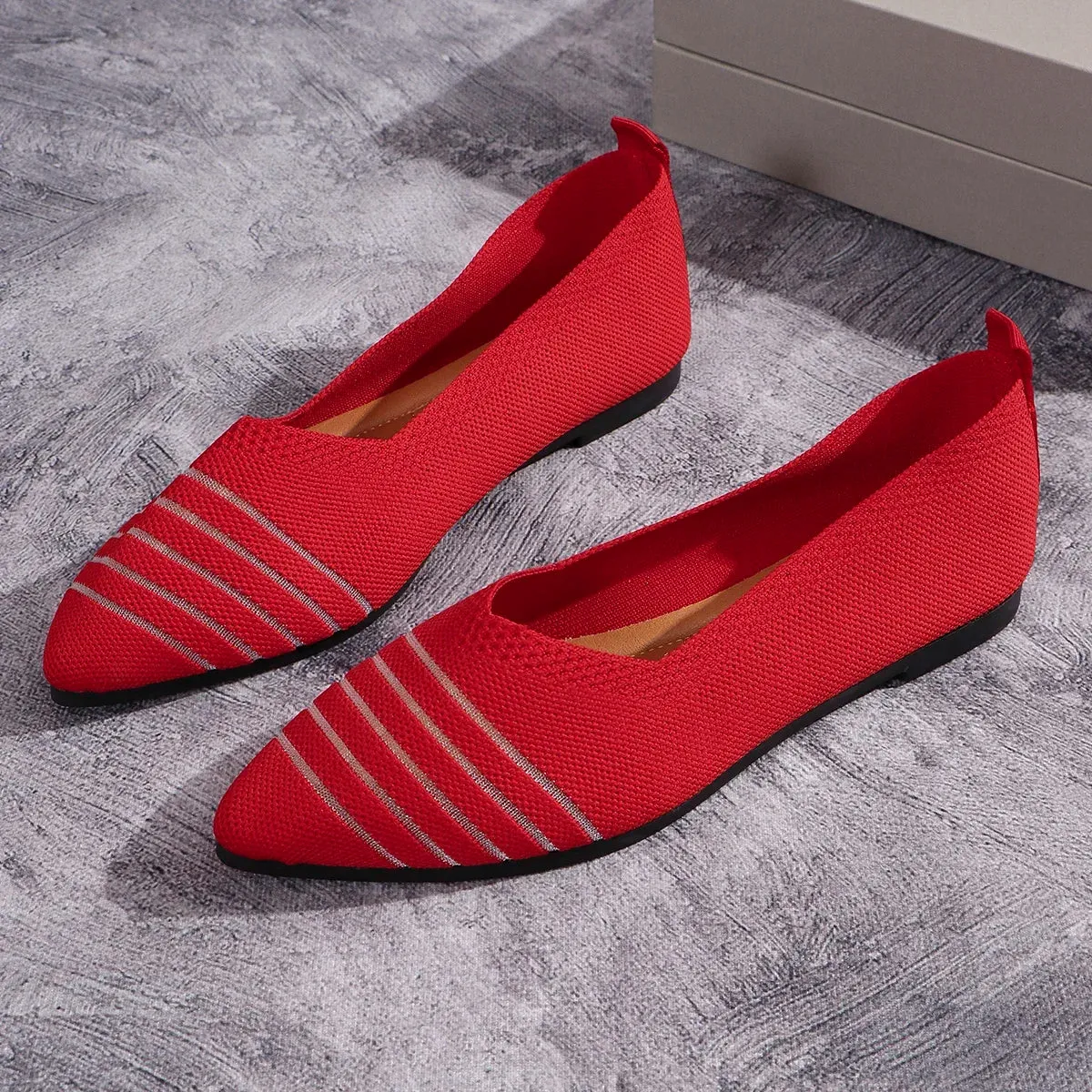 Pointed Knitted Flats