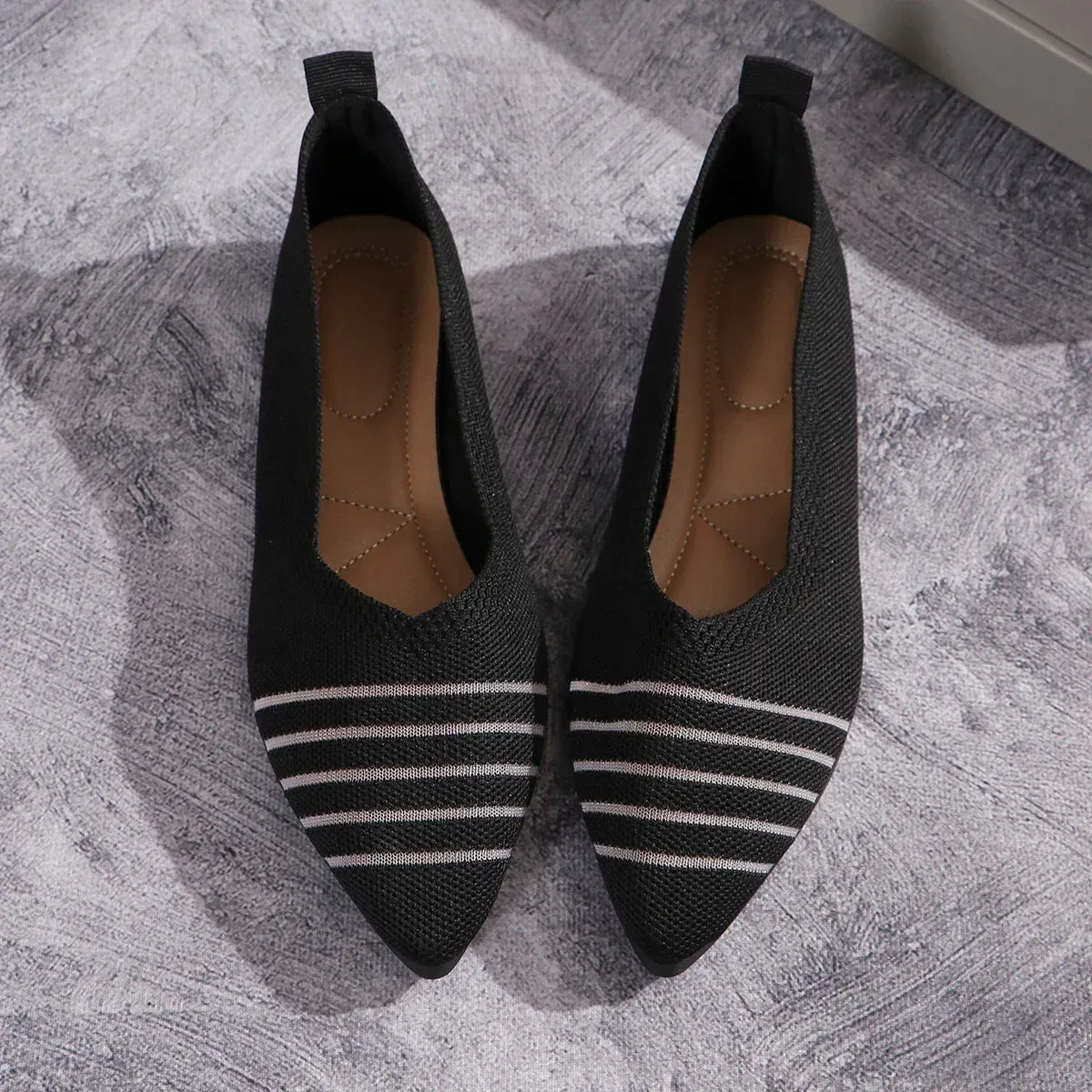Pointed Knitted Flats
