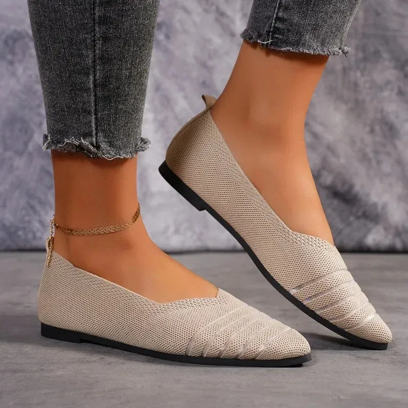 Pointed Knitted Flats